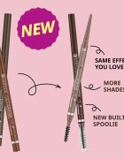 essence Micro Precise vodoodporen svinčnik za obrvi s krtačko odtenek 02 Taupe 0.05 g