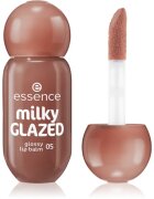 essence milky GLAZED tonirani balzam za ustnice s sijajem odtenek 05 Latte-tude 4 ml