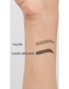 Eveline Cosmetics Brow & Go! vodoodporen svinčnik za obrvi s krtačko 2v1 odtenek Dark Brown 4 g