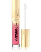 Eveline Cosmetics Diamond Glow bleščeči sijaj za ustnice s hialuronsko kislino odtenek 09 Peach Dream 4.5 ml