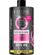 Eveline Cosmetics FaceMed+ čistilna micelarna voda za odstranjevanje ličil z razstrupljevalnim učinkom 650 ml