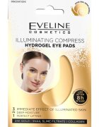Eveline Cosmetics Gold Illuminating Compress hidrogel maska za predel okoli oči s polžjim ekstraktom 2 kos