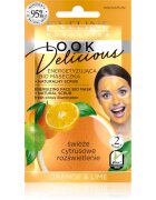 Eveline Cosmetics Look Delicious Orange & Lime vlažilna in posvetlitvena maska s piling učinkom 10 ml