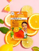 Eveline Cosmetics Look Delicious Orange & Lime vlažilna in posvetlitvena maska s piling učinkom 10 ml