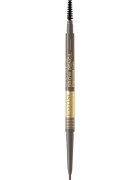 Eveline Cosmetics Micro Precise vodoodporen svinčnik za obrvi s krtačko 2v1 odtenek 01 Taupe 4 g