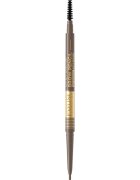 Eveline Cosmetics Micro Precise vodoodporen svinčnik za obrvi s krtačko 2v1 odtenek 02 Soft Brown 4 g