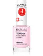 Eveline Cosmetics Nail Therapy Professional krepilni lak za šibke in poškodovane nohte s keratinom 12 ml
