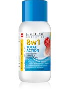 Eveline Cosmetics Nail Therapy Professional odstranjevalec laka za nohte brez acetona 8 v 1 150 ml