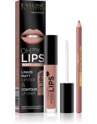Eveline Cosmetics OH! my LIPS Matt set za ustnice 01 Neutral Nude 2 kos