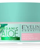 Eveline Cosmetics Organic Aloe+Collagen aktivna intenzivno vlažilna gel krema s pomirjajočim učinkom 50 ml