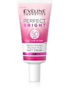 Eveline Cosmetics Perfect Bright SPF 50 zaščitna matirajoča krema za obraz SPF 50 30 ml