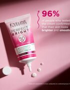 Eveline Cosmetics Perfect Bright SPF 50 zaščitna matirajoča krema za obraz SPF 50 30 ml
