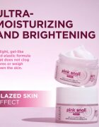 Eveline Cosmetics Pink Snail Glazed Skin Effect krema za posvetljevanje 50 ml