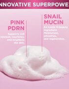 Eveline Cosmetics Pink Snail Glazed Skin Effect nežna čistilna pena za obraz 150 ml