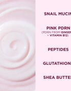 Eveline Cosmetics Pink Snail Glazed Skin Effect serum za osvetljevanje za obraz 30 ml