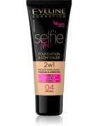 Eveline Cosmetics Selfie Time puder in korektor 2 v 1 odtenek 04 Natural 30 ml