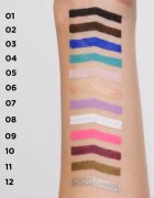 Eveline Cosmetics Variété vodoodporni gel svinčnik za oči odtenek 01 Black 1 kos
