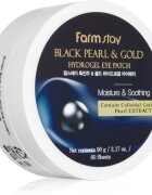 Farmstay Black Pearl & Gold hidrogel maska za predel okoli oči 60 kos