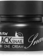 Farmstay Black Snail All-In One hranilna krema za obraz s polžjim ekstraktom 100 ml