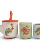 FILIBABBA Neoprene Bath Toys Dino Activity Cups igrača za v vodo 6m+ 3 kos