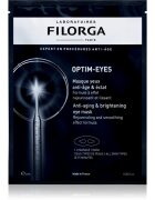 FILORGA OPTIM-EYES maska za predel okoli oči proti gubam zabuhlosti in temnim kolobarjem 1 kos