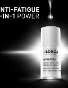 FILORGA OPTIM-EYES nega za predel okoli oči proti gubam zabuhlosti in temnim kolobarjem 15 ml