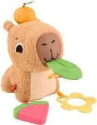 Fisher-Price Snuggly Snacky Capy plišasta igrača z ropotuljico 1 kos