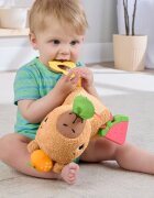 Fisher-Price Snuggly Snacky Capy plišasta igrača z ropotuljico 1 kos