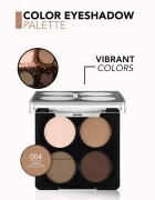 flormar Color Eyeshadow Palette paleta senčil za oči odtenek 004 Swiss Chocolate 6 g