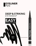 flormar Eyeliner Pen črtalo za oči v obliki flomastra odtenek Black 1 ml