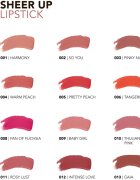 flormar Sheer Up Lipstick vlažilna sijoča šminka s sijajem 001 - Harmony 3 g