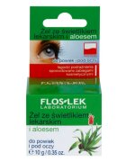 FlosLek Laboratorium Eye Care gel za predel okoli oči s smetilko in aloe vero 10 g