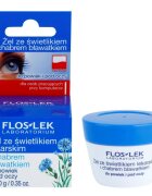 FlosLek Laboratorium Eye Care gel za predel okoli oči s smetilko in modrim glavincem 10 g