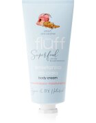 Fluff Superfood Peach & Caramel vlažilna krema za telo Aloe & Sweet Almond Oil 150 ml