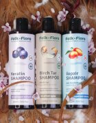 Folk & Flora Birch Tar globoko čistilni šampon za suho in srbečo kožo 400 ml