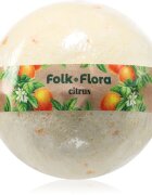 Folk & Flora Citrus kroglica za kopel z osvežujočim učinkom 130 g