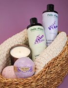 Folk & Flora Lavender pena za kopel s pomirjajočim učinkom 400 ml