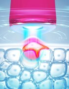 FOREO ESPADA™ 2 pero z modro lučko za pomirjenje pojava aken Fuchsia 1 kos