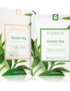 FOREO Farm to Face Sheet Mask Green Tea maska iz platna s pomirjajočim učinkom za mešano kožo 3x20 g