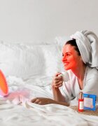 FOREO UFO™ LED Lighthouse Panel vgrajena svetlobna terapija LED Red Blue & Amber LED Light Therapy 1 kos