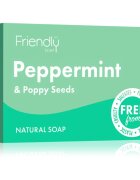 Friendly Soap Natural Soap Peppermint & Poppy Seeds naravno milo 95 g