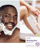 Friendly Soap Shaving Bar Fragrance Free naravno milo za britje brez dišav 7x95 g