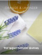 Friendly Soap Shaving Bar Orange & Lavender naravno milo za britje 95 g