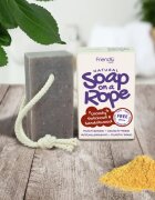Friendly Soap Soap on a Rope Patchouli & Sandalwood naravno milo na vrvici 95 g