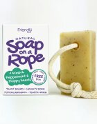 Friendly Soap Soap on a Rope Peppermint & Poppy Seeds naravno milo na vrvici 95 g