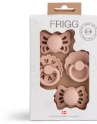 FRIGG Baby's First Pacifier​ Floral heart duda Blush