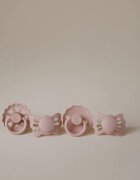 FRIGG Baby's First Pacifier​ Floral heart duda Blush