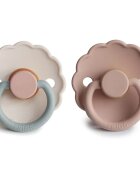 FRIGG Daisy Size 1:0-6 months duda Blush/Cotton candy 2 kos