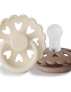 FRIGG Fairytale Round Silicone 2-Pack Size 1 duda The Ugly Duckling/The Emperors New Clothes 2 kos