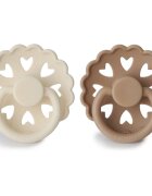 FRIGG Fairytale Round Silicone 2-Pack Size 2 duda The Ugly Duckling/The Emperors New Clothes 2 kos